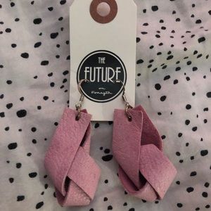 Pink statement earrings